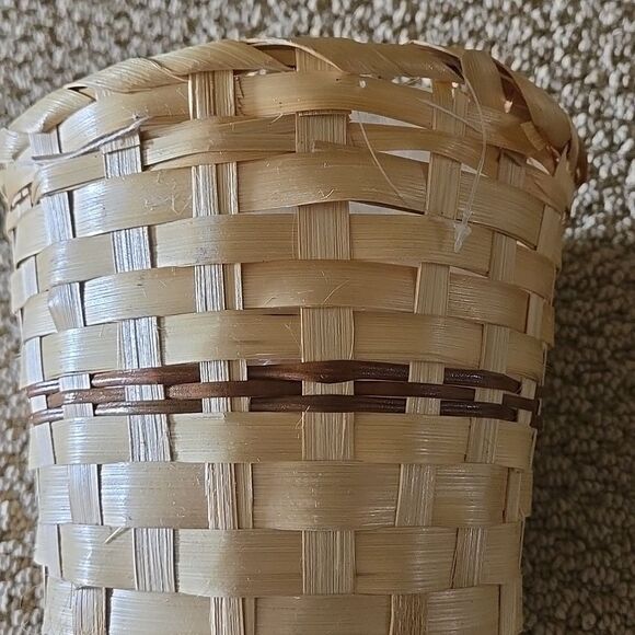 Baskets Small Desktop Finishing Home Storage Weaving Products Plant Cover Bin - Picture 6 of 16